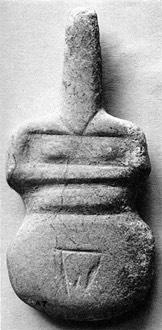 Cycladic "Fiddle" amulet, from island of