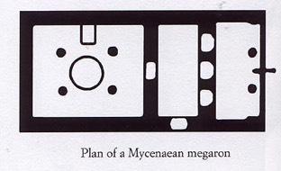 Mycenaean Megaron: The megaron was a dominant central hall The Mycenaeans incorporated it into their palaces The megara (plural of megaron) of the best-known palaces at