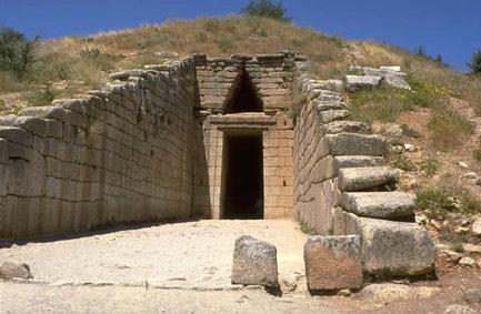 Mycenaean Tombs: entered through a long passageway called a dromos Stokstad plate 4-20.