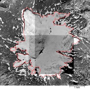 LiDAR mapping of the Snæfellsjökull ice cap A detailed comparison of the 1999 Loftmyndir DTM with the LiDAR DTM in ice-free areas around the ice margin indicates a 1.0 m one-sided bias (mean 1.