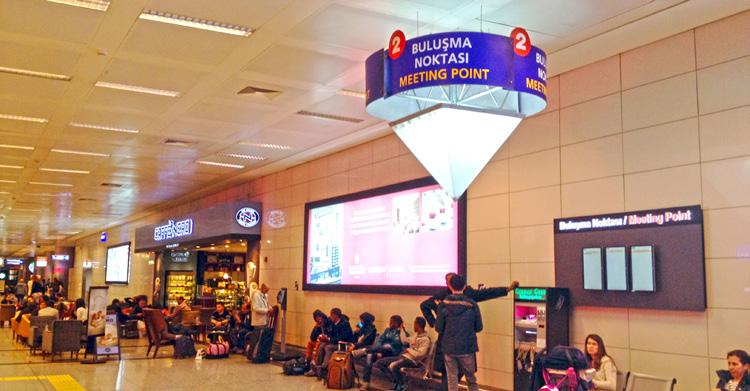 Istanbul Airport Meeting Point 2 Valued TUTKU TOURS Guest: We are delighted that you have chosen us to organize your travel arrangements during your time in Turkey.
