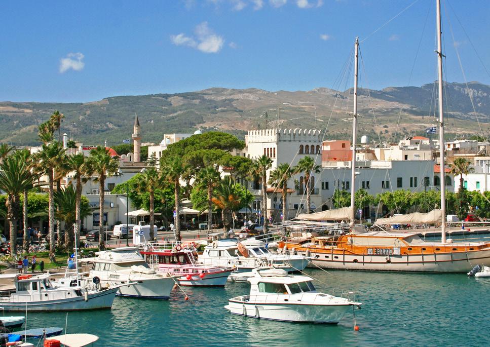 KOS At a short distance from the Turkey coasts, Kos holds the second position, among the