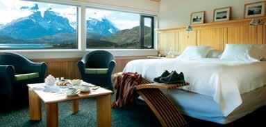 Designed to take full advantage of the surrounding silence and space, the 49 rooms at explora Patagonia have huge windows but no televisions or Wi-Fi - these amenities are available only in the
