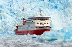 English-speaking guide. Discover the beauty of the immense San Rafael Glacier, sail through spectacular archipelagos, navigate icebergs and encounter wildlife on motorboat excursions.