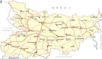 PHYSICAL INFRASTRUCTURE ROADS Source: Maps of India Bihar has 4,678.79 km of national highways & 4,389.28 km of state highways. Besides, the state has 10,128 km of major district roads.