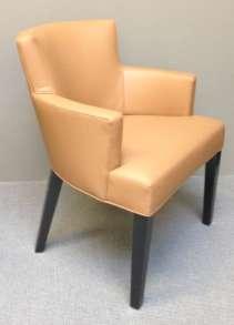 Tate Arm Chair Finish: Maple Blackened in Orange