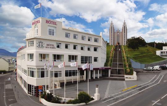 Hotel Kea Opened in 1944, Hotel Kea stands in the center of Akureyri, Northern Iceland s capital, and offers a restaurant and bar, internet access, and laundry and dry cleaning services.