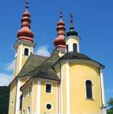 52 301 m above sea level 11 SLADKA GORA Parish Church of Our Lady of the Miraculous This pilgrimage Church of Our Lady, with two bell towers, lies amidst the low wine-producing hills of Sladka Gora,