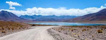 Miscanti Lagoon, Atacama Desert TRIP OVERVIEW Join an exciting journey through one of the continent s most geographically diverse countries Chile.