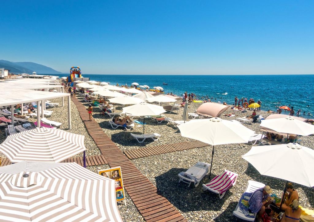 RUSSIA S SOUTHMOST BEACH Ekaterinensky Kvartal beach is located at the southernmost tip of the Black Sea coast.