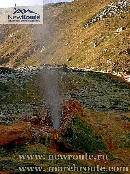 Thermal mineral springs in Tar-Tar river vallay Dadivank