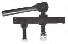 Double Cam Clamp Assemblies W/Radius Nose Strap Same fast-action as Standard Double Cam Clamp but with a radius strap.