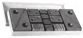 Adjustable Step Blocks Aluminum Coarse Pitch 1" & 2" Wide Adjustable Step Block Kits Step blocks are made of aluminum to prevent damage to machine table surfaces.