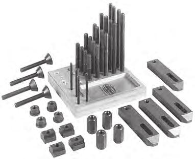 40-Piece Clamping Kit Contains the same quality components as the larger kits but without the step blocks and step heel straps.