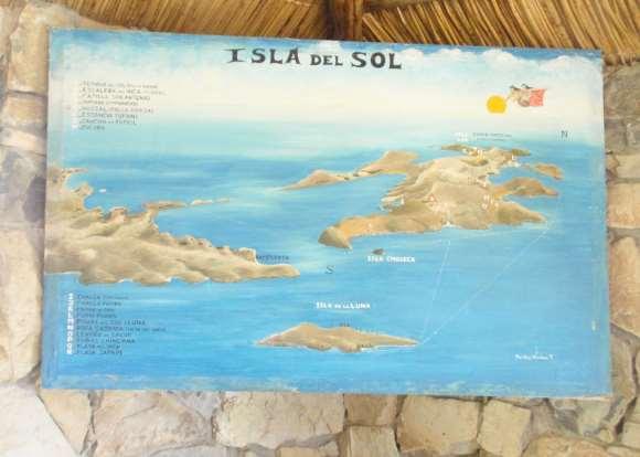 Map of Isla del Sol.