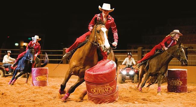 This internationally renowned dinner show features stockmen and their horses in a high energy exciting interactive spectacular with music and special effects.