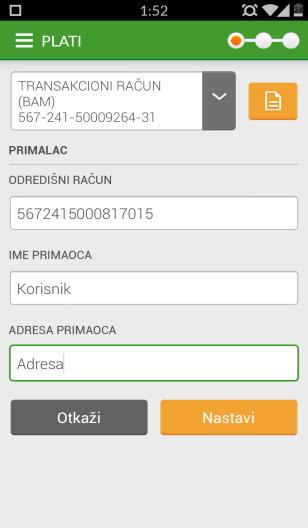otvoreni u našoj Banci ili u drugim Bankama u BiH, koristite Nalog za plaćanje.
