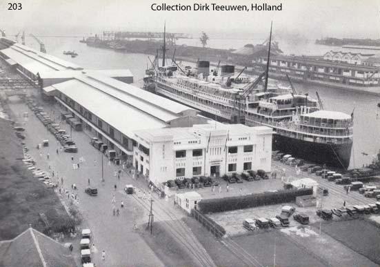 General view of the second inner basin at Tanjung Priok on the departure of a