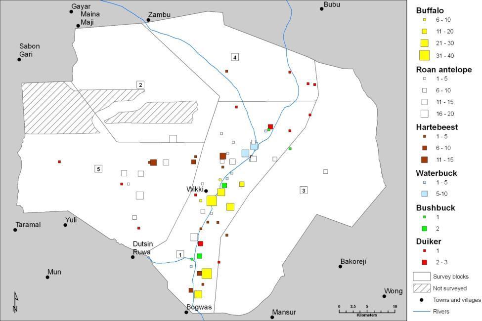 estimated during the last aerial survey of the reserve (Omondi et al., 2006).