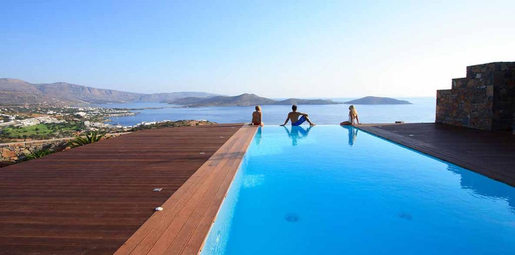 Villa Black Onyx This lavish private villa in Crete overlooking the emerald waters of Elounda Bay exudes an