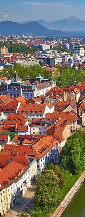 SLOVENIA S CULTURAL ICONS Welcome to the land of picturesque castles and old town centres, which are only a stone s throw away from stunning natural beauties.