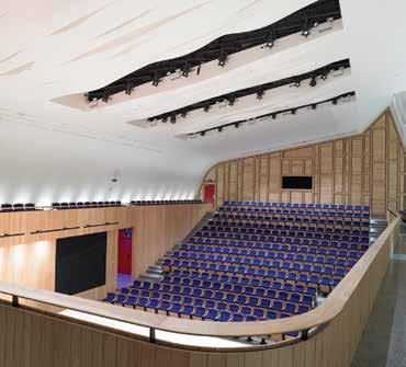 Its sculptural form, innovative interior spaces and outstanding acoustics create an exciting new place for musical and theatrical