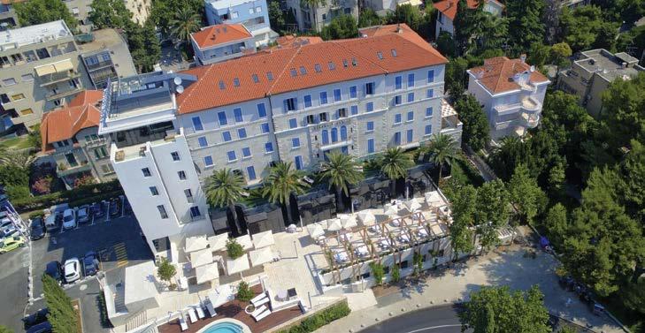 HOTEL PARK Split, Croatia The Hotel was reconstructed, revitalised and re-opened in 2016 as the highest category hotel comprising 72 rooms, including 6 suites some of which
