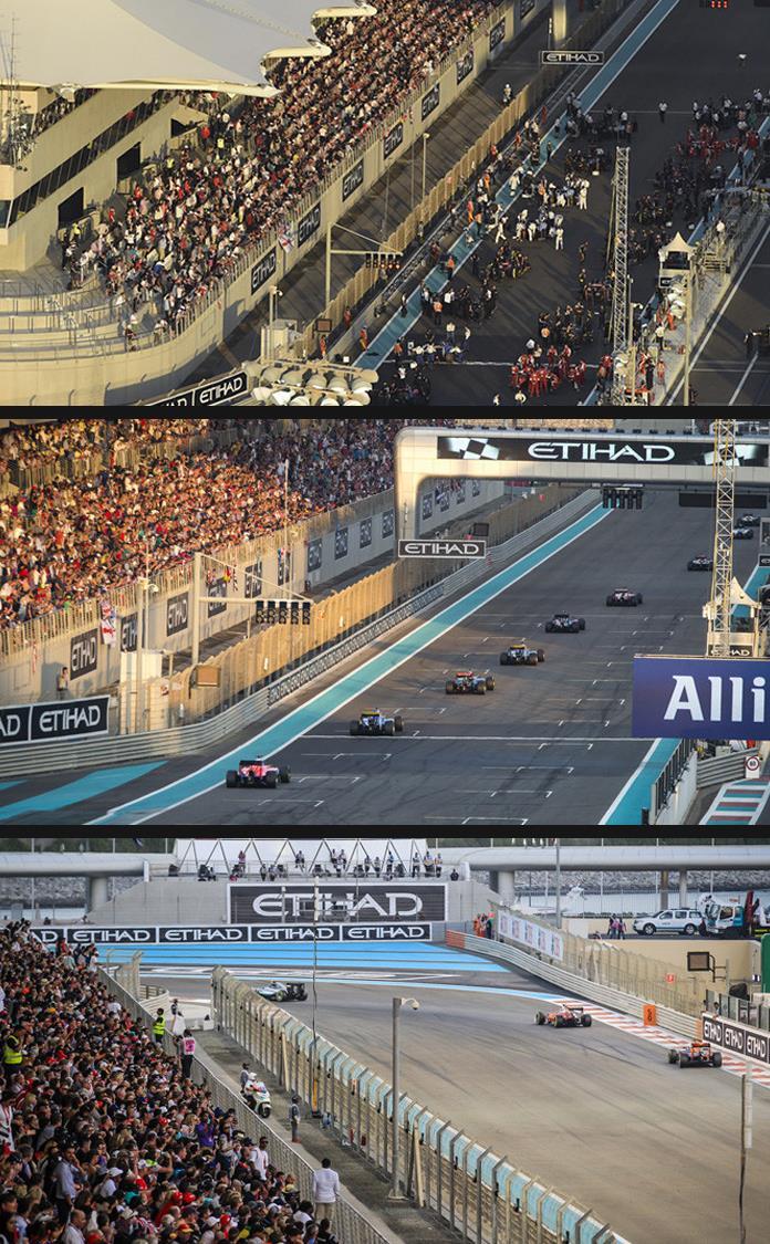 Main Grandstand Description Positioned with views of the start and finish line, team garages and Pit Lane activity, the Main Grandstand guarantees seats in the heart of all the action for the true F1
