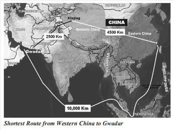 Không chỉ vậy, Cảng Gwadar và Chittagong còn là hai điểm nối hình thành nên hai tuyến đường để vận chuyển hàng hóa từ Ấn Độ Dương tới Trung Quốc mà không cần đi qua eo Malacca.