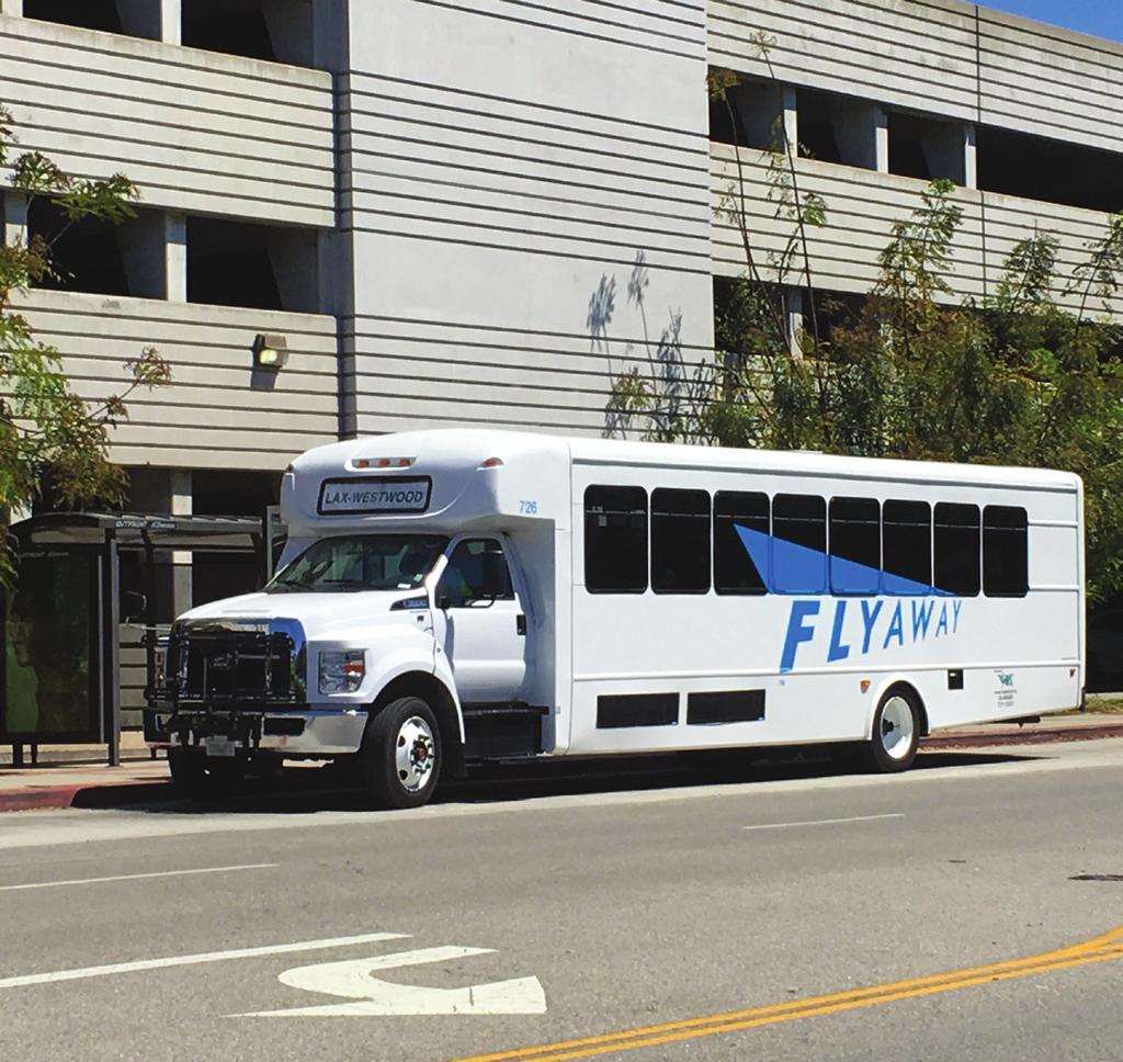 Location: The Westwood FlyAway bus stop is located adjacent to Westwood Village at 11075 Kinross Avenue in front of UCLA Parking Structure 32, one block west of Gayley Avenue.
