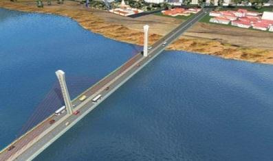 Cable stay bridge across Tapi river, Surat Concept - Cable Stay River Bridge Cable stay portion Length - 300 m (75 + 150 +75)