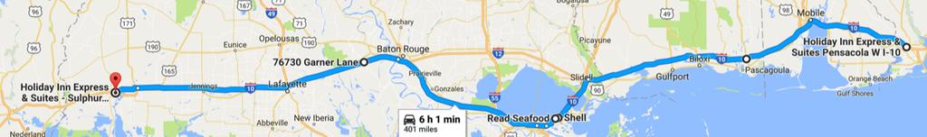 Host Motels & Nearby Hotels Hotels are listed for the evening stop on the date listed GC 2017 Ride August 1st - Pensacola, FL to Lake Charles, LA 401 miles https://goo.