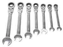 carrying or hanging wrenches FMCFHTEI078IN Set contains: 1/4, 5/16, 3/8, 7/16, 1/2, 9/16, 5/8 and 3/4 FMCFHTEI078MM Set contains: 10mm, 11mm, 12mm, 13mm, 14mm, 15mm, 17mm, and 18mm 7 PIECE FLEXIBLE