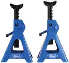 Swivel saddle and swivel rear caster for easy positioning and safety Jack stands have one piece, multi-position ductile ratchet bar with double safety pin provides fast, easy and