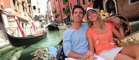 Gliding through Venice s Grand Canal and minor canals, you ll be introduced to the splendid palaces, churches, bridges, gardens and warehouses lining the city s liquid streets.
