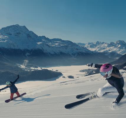 ski pass from CHF 390 per person SKI & SNOWBOARD SPECIAL Snow-covered mountainsides, glittering in the sun, and a wide-open valley magical in its fascinating beauty.