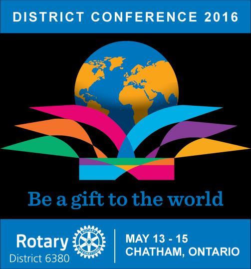 Now to Join the Fun at Our 2016 Conference The conference is a great opportunity to join District Governor Henry Dotson and celebrate all District 6380 has achieved in 2015-2016.