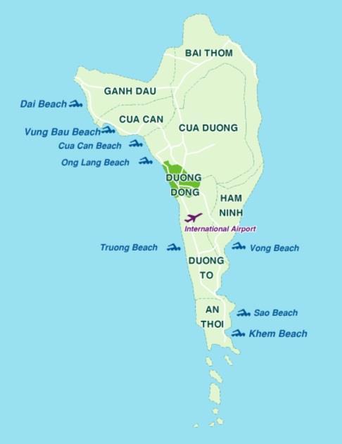 Location & Seasonality An island with 150km coastal line Situated in the west of Vietnam, Phu Quoc is the country s largest island with a land area of 563 square kilometres, equal to the area of