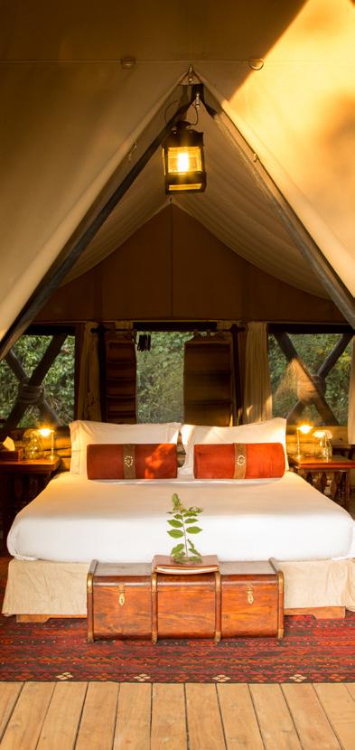 FACT FILE MARA EXPEDITION CAMP Mara Expedition Camp sits in a small bend in the Ntiakitiak River, where thick forest meets savannah, and just a few kilometres from its sister camp, Mara Plains.
