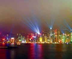 Enjoy a glass of wine and an uninterrupted view of the A Symphony of Lights show from a traditional Chinese junk boat as the harbour front buildings come to life during the dazzling light display.