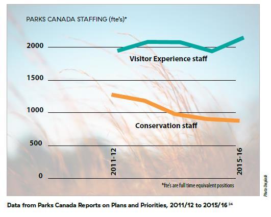 There is a significant risk that the Agency could fall further behind in its efforts to maintain or restore ecological integrity in Canada s national parks.