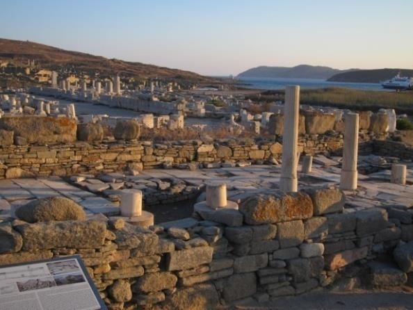 DAY 11: TINOS DELOS After breakfast you will depart by boat for the Cycladic Island of Delos, mythical birthplace of Apollo and Artemis. The word Cyclades derives from the Greek word kyklos (circle).