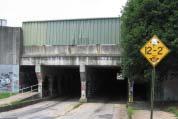The Mauldin Rd. underpass was built in 1927 by the Virginia Bridge and Iron Company, according to a date stamped on the underside of the bridge.