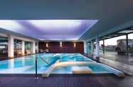 The modern spa is a delight with its indoor pool and wide range of spa treatments.