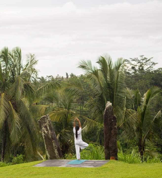 PRIVATE YOGA 1.5 hours Minimum 2 persons Rp 450.000++ per person Rp 600.