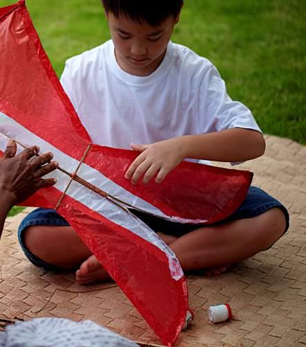 BALINESE KITE MAKING 1.5 hours Rp 250,000++ per child Kite flying is a favourite Balinese pastime among children and adults alike.
