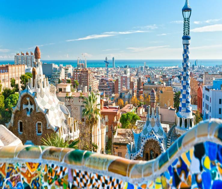 Antoni Gaudi);Barcelona Spain La giralda