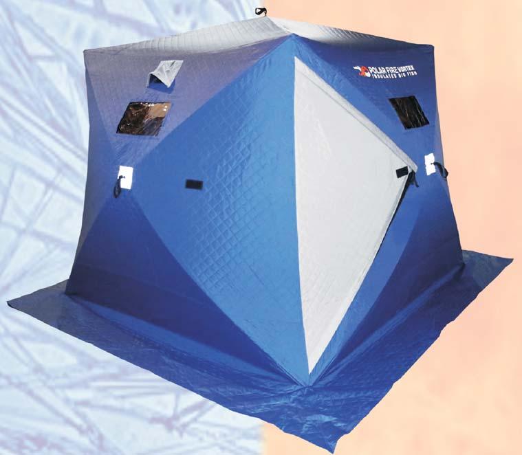 12 DELUXE INSULATED HUB STYLE SHELTER Insulated with Polar TX for maximum Heat Retention Super Strong 11mm diameter Rods for Strength Super Strong Hubs that will Stand Up in the Elements Comes with a