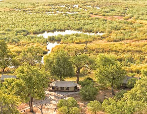 LINYANTI EBONY Chobe Enclave / Linyanti Reserve, Botswana Built on raised decking overlooking the Linyanti marsh, this 10-bedded, intimate