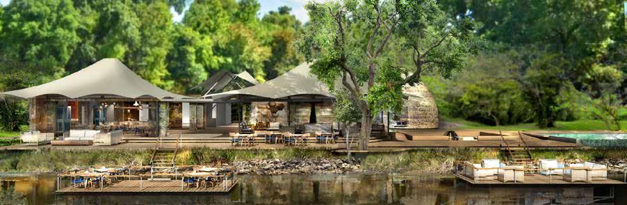 The main lodge consists of a lounge with an open dining area, where the fine dining experience of African cuisine will come to life.